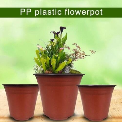 100pc Plastic Grow Box Fall Resistant Tray For Home Garden Plant Flower Transplant Pots Nursery Pot Home Vegetation Tools 5 Size