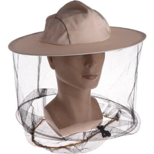Anti-bee Cap Beekeeping Equipment Breathable Cotton Linen Woven Fabric Hat-Veil Beekeeper Protective Hat Anti bee Mesh Mask