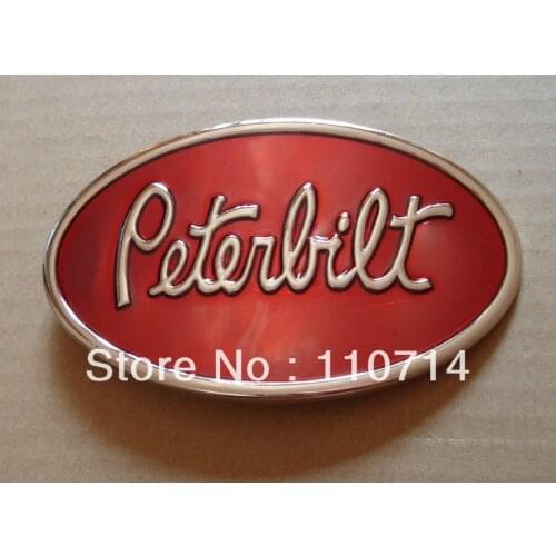 Clear Red Color Amercain Truck Belt Buckle SW-B712 with pewter finish with 4cm wideth loop