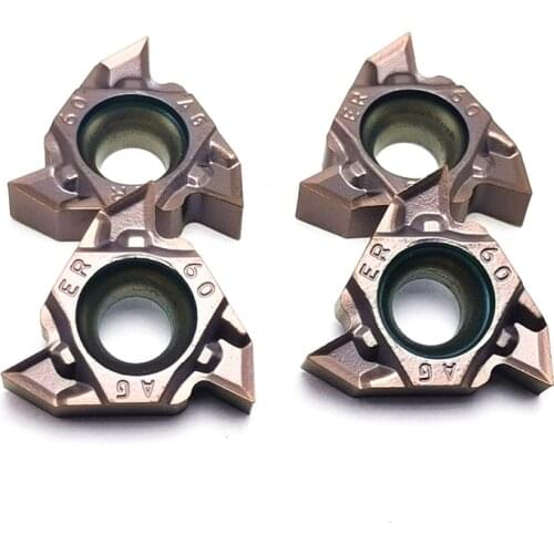 Threaded insert MMT16ER AG60-S VP15TF Carbide insert High quality metal lathe tools 10pcs 16ER AG60-S CNC tool