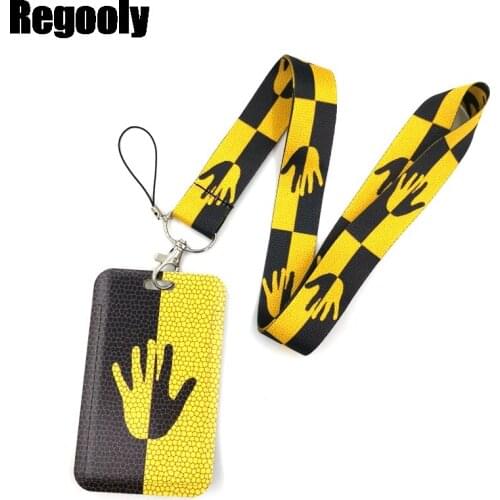 Human organ hand Lanyard Credit Card ID Holder Bag Student Women Travel Card Cover Badge Car Keychain Gifts Accessories