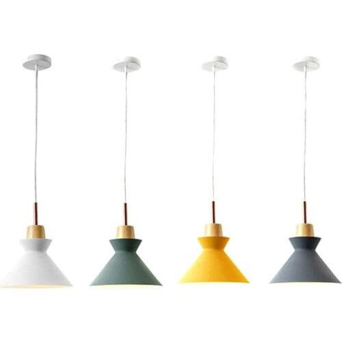 Chandelier Modern Minimalist Dining Room Aisle Light Creative Wrought Iron Bedside Macarons Chandelier