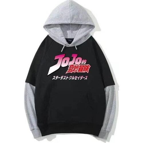2021 Harajuku JOJOs Bizarre Adventure Unisex Hoodies Hip Hop Streetwear Casual Sweatshirts