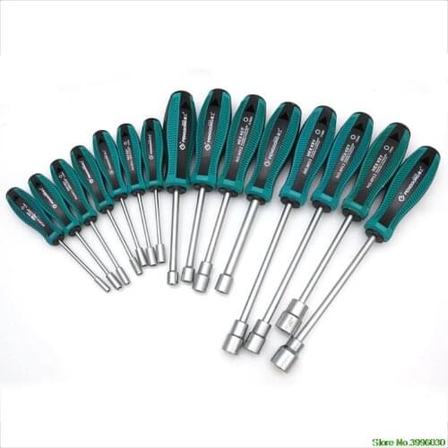 Socket Wrench Screw Driver Metal Hex Nut Key Hand Tool Screwdriver 3mm-10mm