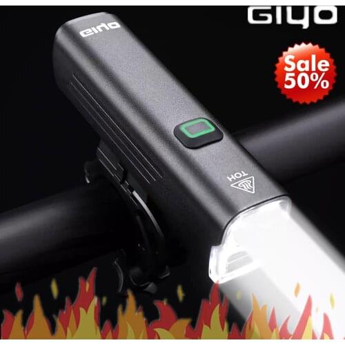 GIYO Bicycle Light Rainproof USB Rechargeable Bike Headlight 4800 mAh MTB Front Lamp Aluminum Ultralight Flashlight Bike Light