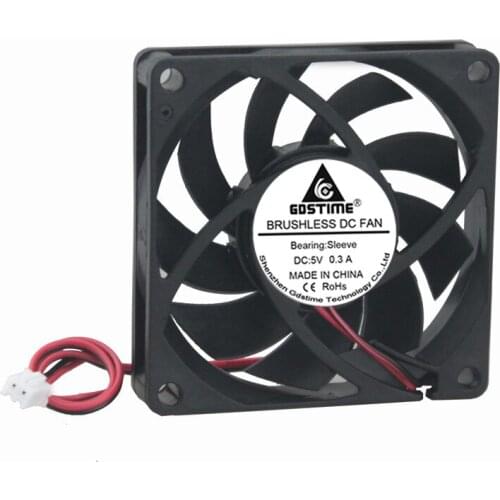 2pcs Gdstime DC Cooler Fan 5V 2Pin 70mmx70mmx15mm PC Computer CPU System Heatsink Fan 70mm*15mm 7cm Brushless Cooling Fan 7015