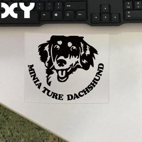 Waterproof Car Sticker High Quality motorcycle Stickers DecalsMiniature Dachshund Car styling Car Accessories Reflective