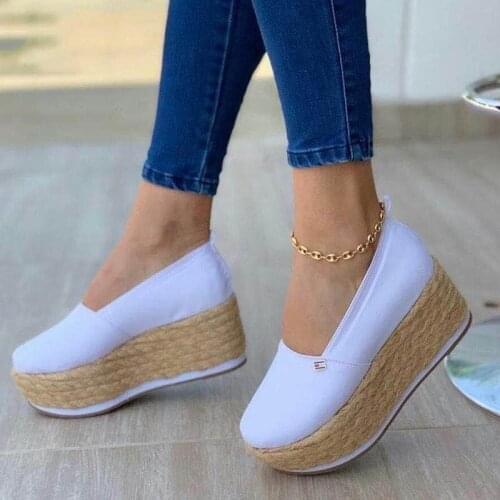 2021 New Women Flat Shoes Summer Vulcanized Shoes Solid Thick Bottom Womens Sandals Fashion Bow Casual Shoes Zapatos De Mujer