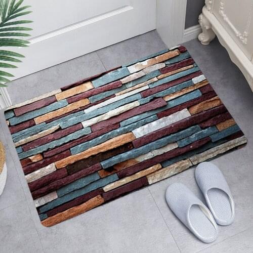 Winter Door Mat Soft Flannel Kitchen Rugs Washable Anti Slip Bedroom Bathroom Carpet Entrance Doormat Absorbent Bath Mat