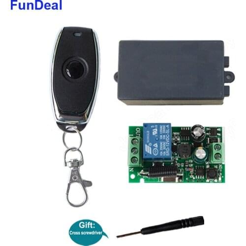 433 Mhz Universal Wireless Remote Control Led Light Switch AC 110V 220V 1CH Relay Receiver Module & 433mhz RF Button Transmitter