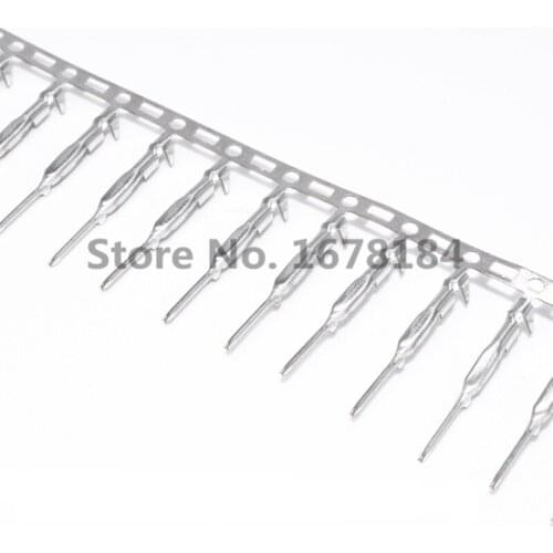 500pcs 2.54mm Male pin Dupont reed Dupont Jumper Wire 2.54 Dupont languette Connector Terminal Pins Crimp
