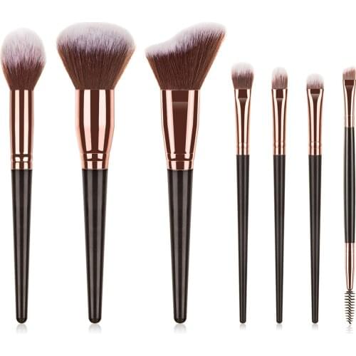 7pcs Professional Makeup Brush Sets Foundation Powder Blusher Eyeshadow Highlighter Brush Cosmetic Beauty Tools
