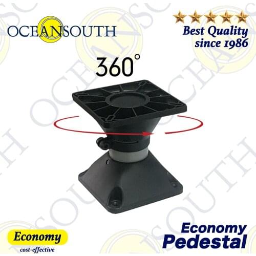 Oceansouth Economy Pedestal Aluminium Tube Swivel 360 Degree Rotation Top Suitable For Standard Boat Seats Fishing Boating