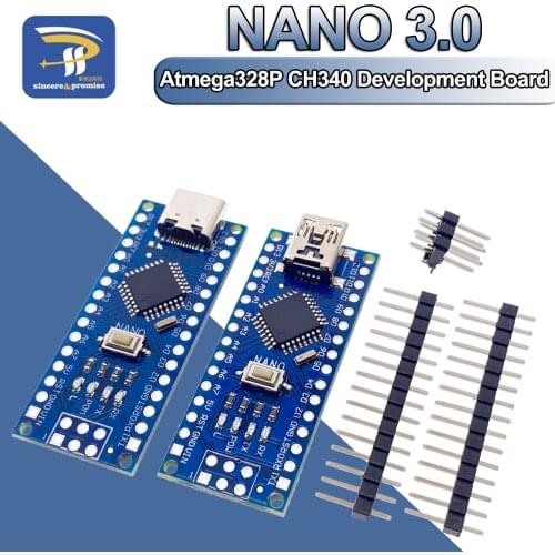 Atmega328 MINI Type-C Nano 3.0 USB V3.0 ATmega328P CH340G 5V 16M Module Micro-Controller Board for Arduino 328P CH340C CH340