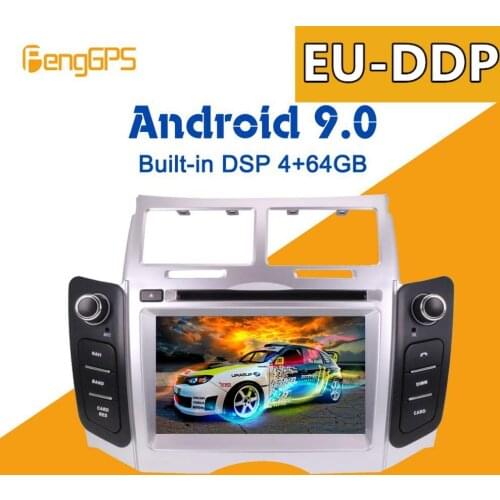 Android 9.0 PX5 4+64GB car DVD player Built-in DSP Car multimedia Radio For Toyota Yaris 2005-2011 GPS Navigation Headunit