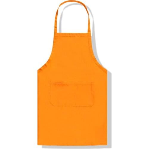 Free shipping Solid Color Apron For Kitchen Clean Accessory Household Adult Cooking Baking Aprons Many Colors