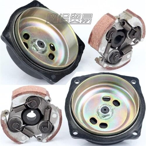 6 Teeth Clutch Drum Cover + Pad Gear Box For Quad Pocket Bike 47 49cc Mini Moto