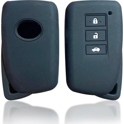 For Lexus NX 2020 Key Cover Case Silicone For Lexus LX IS GS RX300 RX450 2016 2017 2018 2019 3 Button Accessories Key Holder Fob