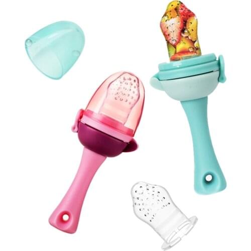 Baby Nipple Teethers with Pacifier Chain Gift Fresh Food Nibbler Kids Fruit Feeder Nipples Feeding Safe Baby Teat Pacifier