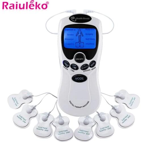 Dual Output Body Massager Electric Massage Kit EMS Stimulator Full Body Relax Muscle Therapy Pulse Tens Acupuncture Massager