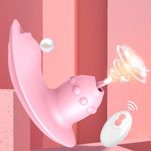 G Spot Wearable Tongue licking Vibrator 10 Frequency Sex Toys For Women Clitoris Stimulator Remote Control Panties Vibrating