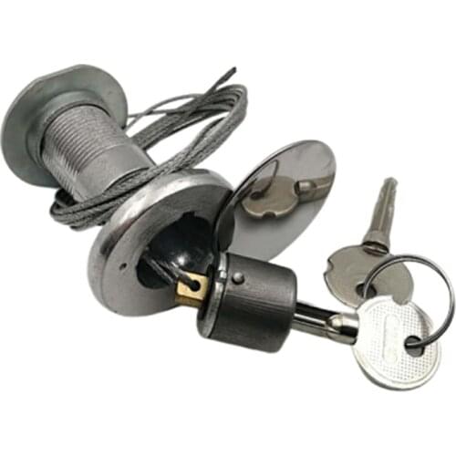 Garage door lock universal pull cord lock C-class leaf lock cross flap door emergency lock