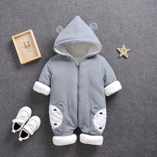 2020 Autumn Winter coat Jumpsuit Baby clothing Newborn Snowsuit Boy Warm Romper Down Cotton Jackets Girl Snow clothes Bodysuit