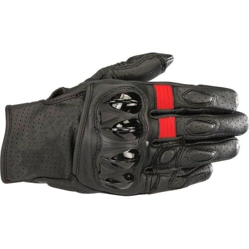 2021 Moto gp Celer V2 Leather Motorcycle Gloves Black/Red Motocross Riding Gloves