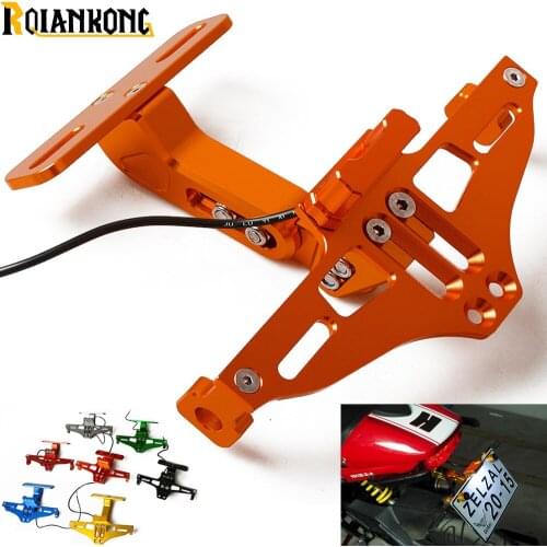 CNC Motorcycle License Plate Bracket Holder For Honda CBR600 CBR 600 F2 F3 F4 F4i CBR1000RR/SP