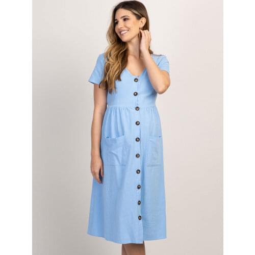 LLUIEN Maternity Short Dresses