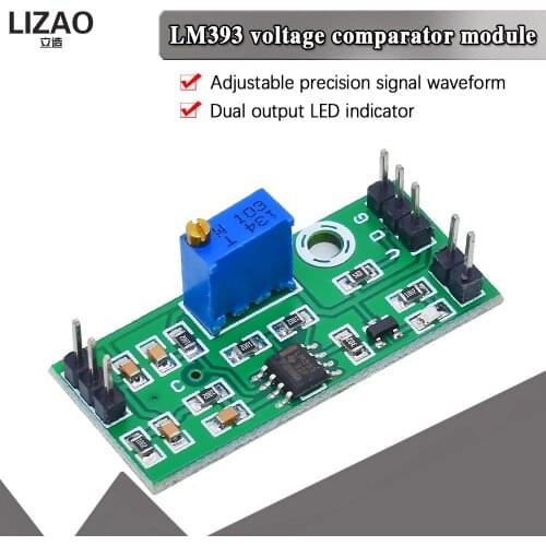 LM393 3.5-24V Voltage Comparator Module High Level Output Analog Comparator Control With LED Indicator