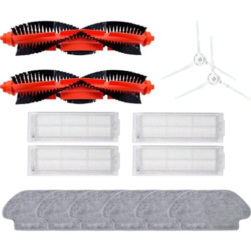 For Xiaomi Mijia STYTJ02YM Robot Vacuum Mop Cleaning Robot Main Side Brush Hepa Filter Mop Cloth