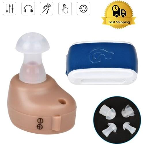 Small Portable In-Ear Hearing Aids Voice Sound Amplifier Adjustable Tone Mini Hearing Aid Ear Care For the Elderly Old Drop Ship