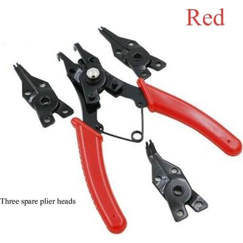 New 4 in 1 Multifunctional Multi-color Card Four Rings Plier Head Clamp Spring Shaft Dismounting with External Handle Pliers