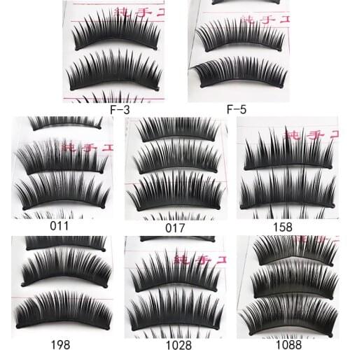 New natural false eyelashes fake lashes long makeup 3d mink lashes extension eyelash mink eyelashes for beauty
