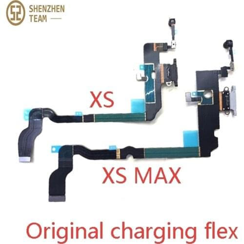 SZteam 3pcs/lot ORIGINAL charging flex for iPhone XS XSMAX charger flex original pulled or original new Charging Flex Cable
