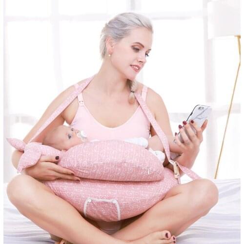 Nursing Pillows Baby Maternity Breastfeeding Multifunction Adjustable Cushion Infant Newborn Feeding Layered Washable Cover