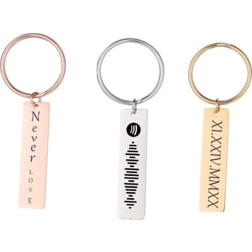 Custom Code Words Keychain Favorite Song Customized Song Name Singer Spotify Code Music Teacher Boyfriend Girlfriend Gift