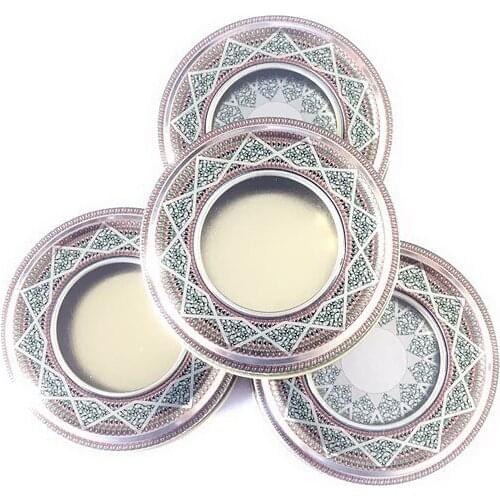 Festive Party Supplies Rose Tea Pot Box Saffron Tin Box For 5g/10g Saffron Packing Box Tin Box With Pvc Window Candy Cookie Box