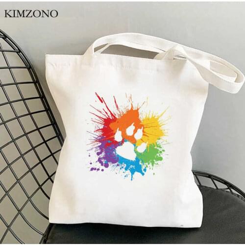 Lgbt Pride Rainbow shopping bag reusable recycle bag grocery tote shopper shopping bag foldable fabric jute reciclaje cabas