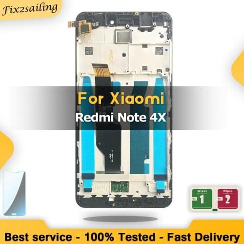 Super LCD Display For Xiaomi Redmi Note 4X LCD Display Touch Screen Digitizer Assembly with Frame