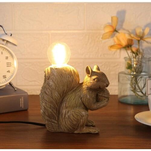 Animal Squirrel Hedgehog Elephant LED Wall Lamp E12 Light Bulb Home Aisle Living Room Decoration