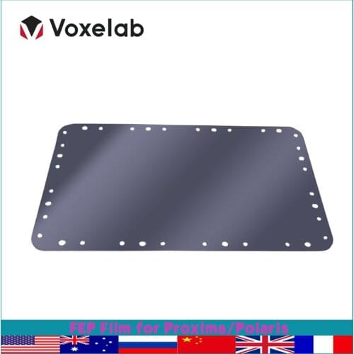 Voxelab 5pcs FEP Film for Proxima 6.0 and Polaris 0.15mm UV Light Transmission Sheet LCD 3d Printer Parts Replacement FEP Film