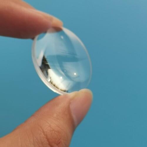 Hot Sale Optical Glass Convex Lens Diameter 30mm Focal Length 50mm Sample K9 Mini Magnifier