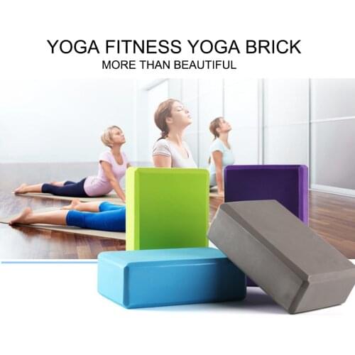 Yoga Block Props Foam Brick Stretching Aid Gym Pilates Yoga Block Exercise Fitness Sport Body Shaping Health Training