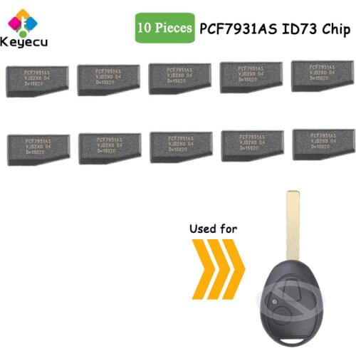 KEYECU 5PCS/Lot 10PCS/Lot Transponder Chip PCF7931AS ID73 Chip Replace PCF7930AS - FOB for BMW Mini Copper 5 Serial - Only Chip