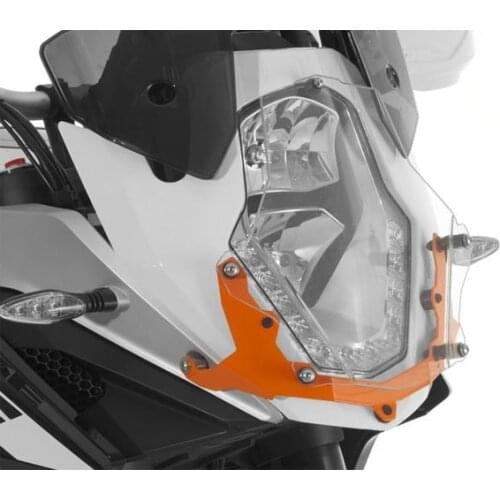For KTM 1050 1090 1190 1290 Super ADVENTURE R L Headlight Guard Lens Protective Orange Fram