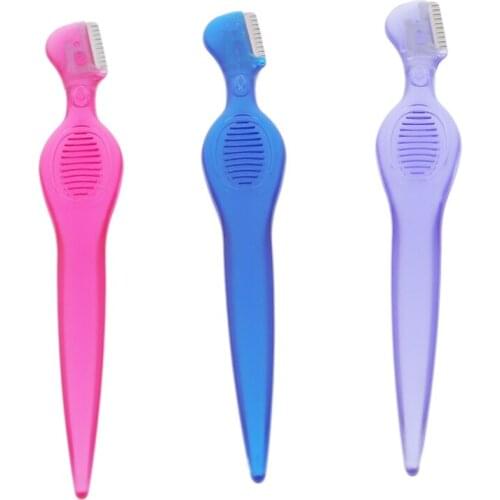 1Pc Kawaii Eyebrow Trimmer Sharp Mini Makeup Knife Shaper Shaver For Women Eyebrow Razor Eyebrow Razor Facial Hair Remover