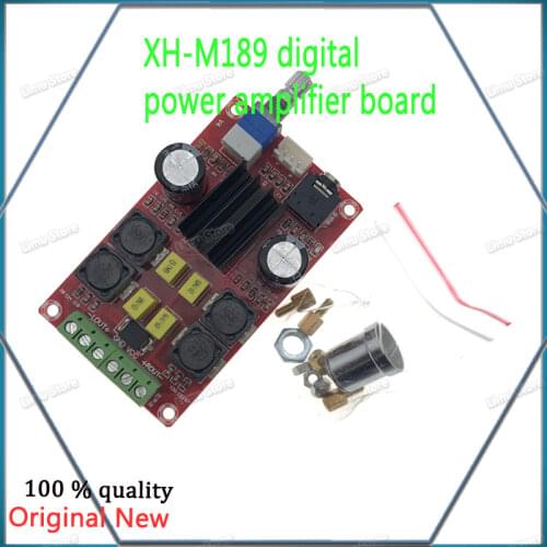 High-end digital power amplifier Board XH-M189 2*50W DC24V TPA3116D2 two-channel stereo power amplifier Board