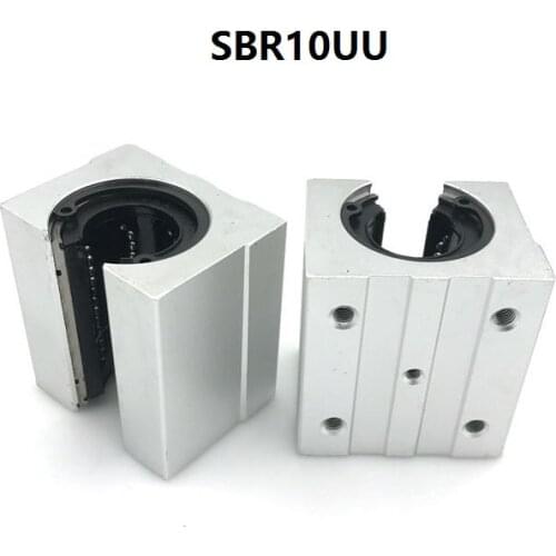 10pcs/lot SBR10UU Open Type Linear Ball Bearing Sliding Block for SBR10 10mm linear guide rail CNC router SME10UU